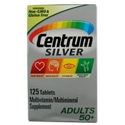 Centrum Silver Adults 50+ Multivitamins Tablets, 125 Ct