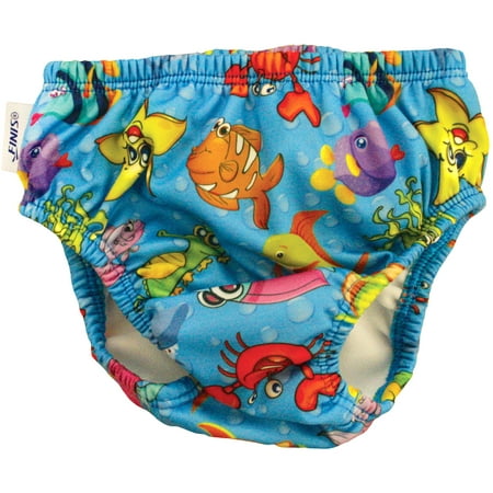 FINIS Swim Diaper In Fishbowl Blue, Size L