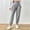*Gray, variant on Women's High Waisted Smocked Waist Jogger Pants,Casual Loose Fit Joggers with Elastic Cuffs Beige,Women's Plus XL