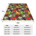 thumbnail image 3 of Balery Begetable Manta de Felpa Suave y Acogedora – Cobija de Franela Aterciopelada para Cama, Lavable y Cálida para Sofá, Mascotas, Transpirable-80"x60", 3 of 7