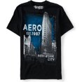 thumbnail image 1 of Camiseta gráfica Aeropostale Mens Nyc Fashion Dist Negra Grande, 1 of 1
