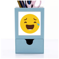 thumbnail image 1 of Laugh Cry Cute Online Chat Face Cartoon Desk Supplies Organizer Pen Holder Card, 1 of 3
