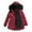 Red, variant on Lindreshi Winter Coats for Women 2023 Trendy Women Plus Size Winter Warm Composite Plush Button Lapels Jacket Outwear Coat