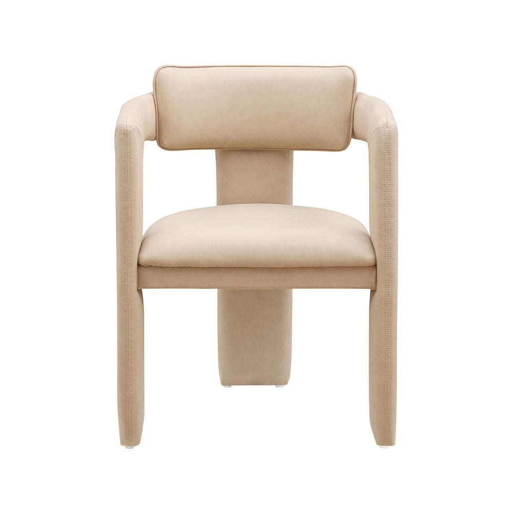 Meridian Furniture Brenda Tan Vegan Leather Dining Chair (Set of 2)