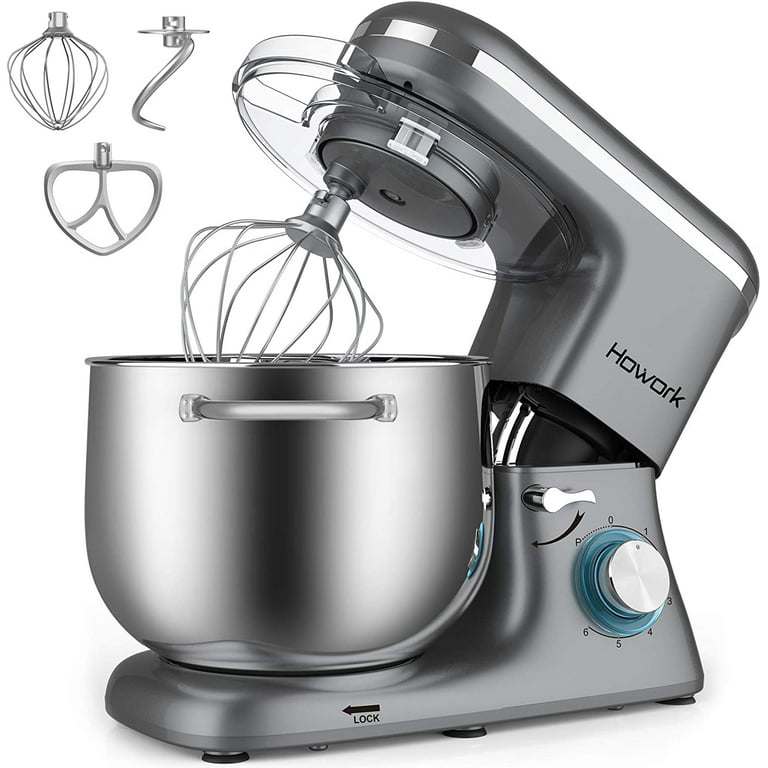 HOWORK Stand Mixer, 8.45 QT Bowl 660W Food Mixer, Multi Functional Kitchen  Electric Mixer With Dough Hook, Whisk, Beater 