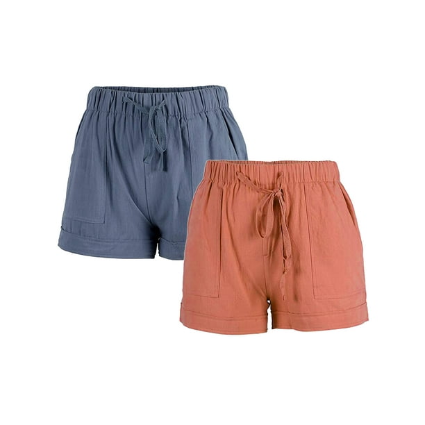 Sexy Dance (2 Pack)S5XL Womens Casual Drawstring Elastic Waist