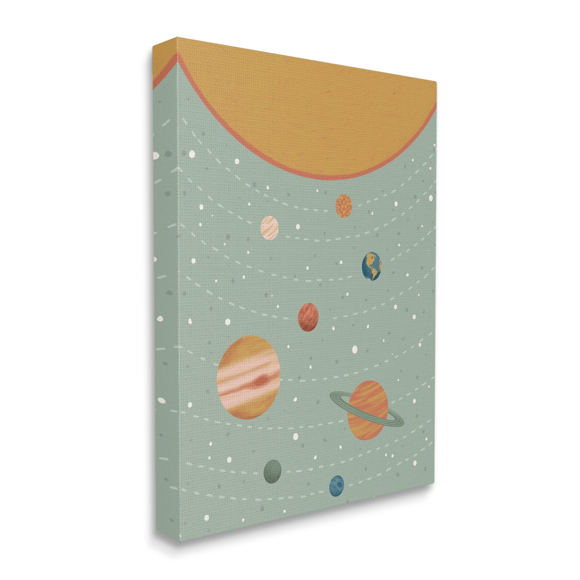 Stupell Industries Solar System Geometric Macrocosm Planetary Guide Terrestrial Education,30 x 40, Design by Nancy McKenzie