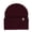 Burgundy, variant on 100% Merino Wool - Midweight Everyday Knit Cuff Beanie - Warm Winter Hat - Burgundy