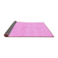 thumbnail image 2 of Ahgly Company Indoor Square Solid Pink Modern Area Rugs, 6' Square, 2 of 4