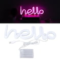 thumbnail image 4 of Neon Sign, Hello Letters Neon Light Neon Light LED Neon Sign  For Indoor Decor Pink, 4 of 8