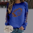 thumbnail image 4 of TIANZEN Full Sleeve Crewneck Sweatshirts For Women Long Sleeve Football Graphic Printed Hoodless Pullover Sweatshirts Top Blouse Jacket Women, 4 of 4