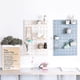 thumbnail image 3 of Adhesive Storage Rack With Holes 22*22cm Punch-free Wall-mounted Organizer Assemblable Display Board, 3 of 4