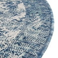 thumbnail image 6 of Unique Loom Outdoor Traditional Collection Area Rug - Valeria (4' 1" Round Blue/Ivory), 6 of 7