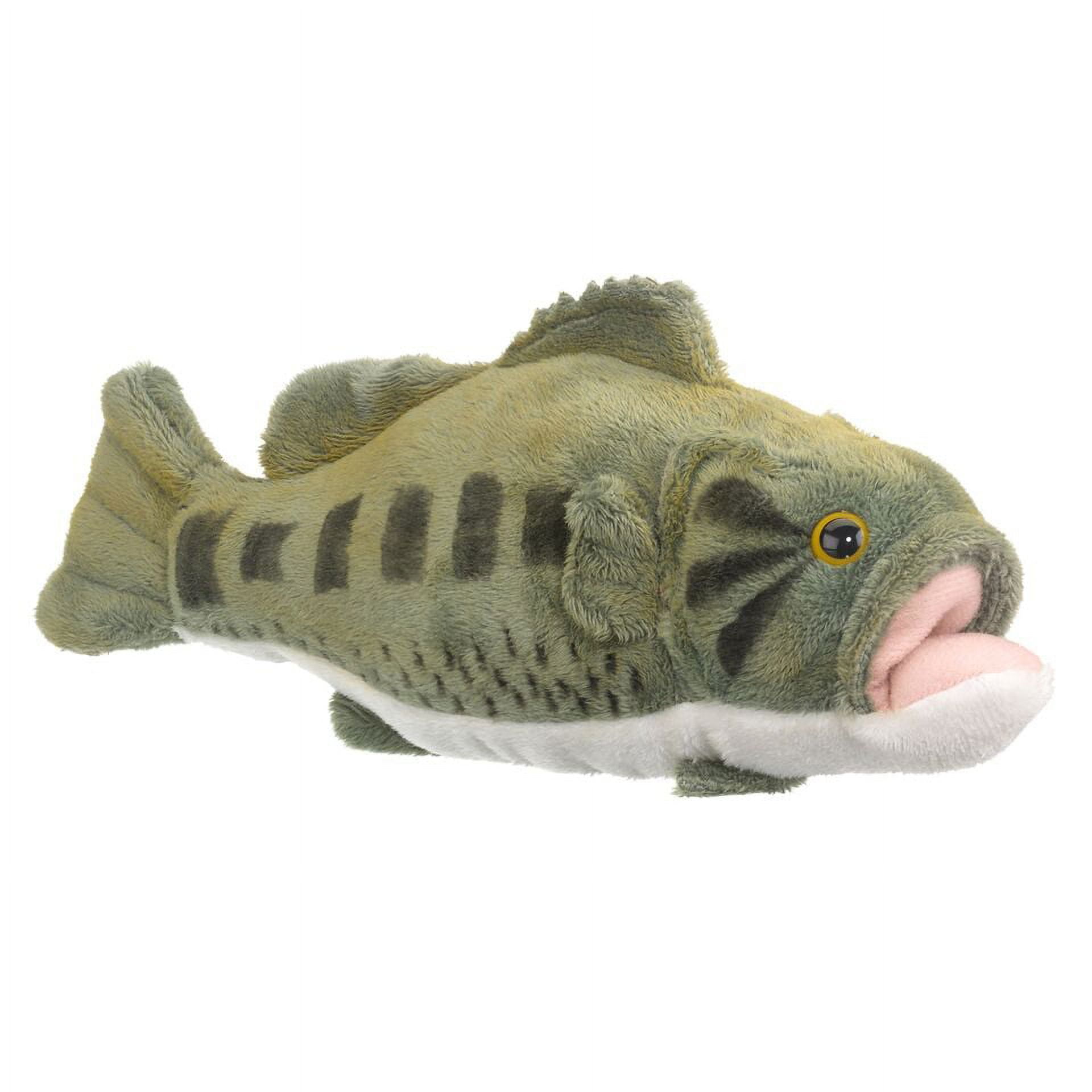 10 Largemouth Bass Fish Plush Stuffed Animal Toy
