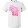 thumbnail image 3 of Inktastic Wisconsin Silhouette Mandala T-Shirt, 3 of 5
