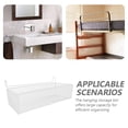 thumbnail image 3 of WEUVEB White Hanging Storage Basket for Shower and Bedside with Rustproof Iron Design, 3 of 7