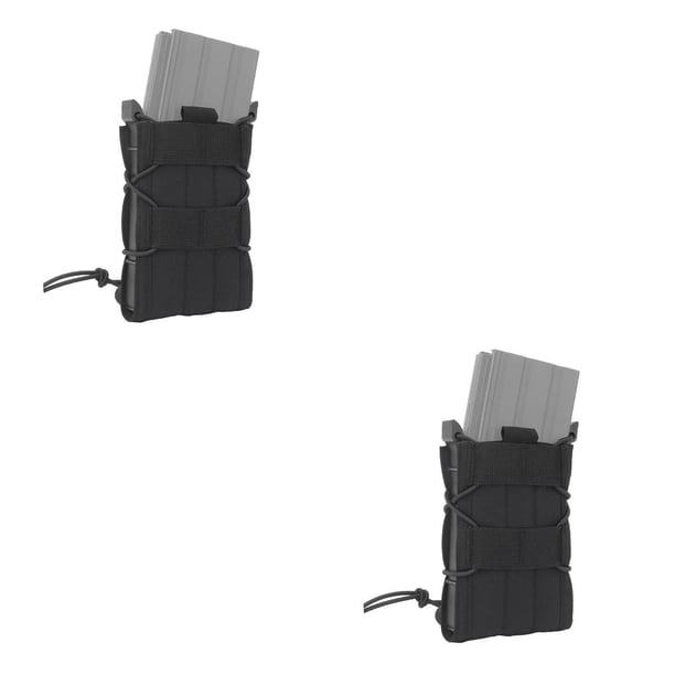 Yuarrent WOSPORT, bolsas de soporte con Clip de liberación rápida, bolsas de almacenamiento para entrenamiento de tiro, bolsas de transporte, Negro 2piezas