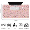 thumbnail image 5 of Long Mouse Pads for Desk,Pink Cartoon Unicorn Rainbow Cloud Moon Planet Desk Mats on Top Of Desks, Desk Mouse Pad Extra Large with 3mm Non-Slip Base and Stitched Edge for Gaming,Work,Home 47.3"x23.6", 5 of 5
