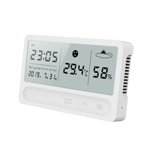 WHAMVOX Thermomètre électronique de chambre pour la maison en plastique blanc 1Pack