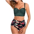 thumbnail image 2 of YWDJ Bikini Sets for Women Split Swimsuit Sexy High Waist Nylon Bikini Swimsuit Split Swimsuit Set Army Green 2XL, 2 of 4