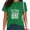 C-Green, variant on UNISHE Women's She Loves Jesus And America Too T-Shirt Rose Flower Frame Patriotic Flag Tee Black, M