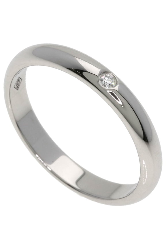 Pre-Owned Cartier Wedding 1P Diamond Ring #46 Platinum PT950 Women's CARTIER
