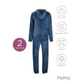 thumbnail image 6 of MeMoi Women's 2 Piece Plush Ribbed Velour Hooded Sweatshirt Set - Womens - Female, 6 of 7