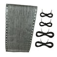 thumbnail image 5 of figatia Folding Lounge Chair Cloth with Elastic Replacement Cords Breathable Universal Chair Accessories for Poolside Patio Recliners Gray, 5 of 8