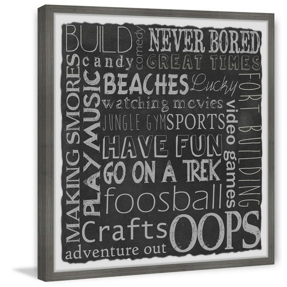 Marmont Hill Camping Adventure Board Framed Wall Art