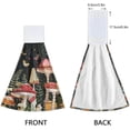 thumbnail image 4 of SKYSONIC 2 PCS Hanging Hand Towels,Mushroon Butterfly Hand Dry Towels for Kitchen & Bathroom,Hanging Towel Set with Hanging Loop, 12"x17", 4 of 6