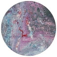 thumbnail image 2 of Addison Rugs Chantille Indoor/Outdoor Contemporary Abstract Blue Washable Round Rug, 8' x 8', 2 of 6