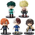 thumbnail image 1 of Mini Figures on a Stand Set of 5 My Hero Academia PVC Figure Toy 4", 1 of 6