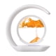 thumbnail image 1 of Kearding Lámpara de mesita de noche con decoración de reloj de arena 3D, lámparas de carga inalámbrica, mesita de noche, escritorio de Iluminación y accesorios luz amarilla, 1 of 6