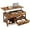 Rustic Brown, variant on YEXJ Coffee Table, 39" Lift Top Coffee Table with Hidden Compartment, Storage Drawers and Storage Shelf for Living Room, Reception Room, Rustic Brown