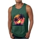 thumbnail image 1 of Camisetas de Tanque de los Hombres Tanque de los Hombres Incolor Gradiente de Impresión Cuello Redondo Correa Delgada Fuga Atrás Regular Casual Deportes Blusas de Tanque, 1 of 5