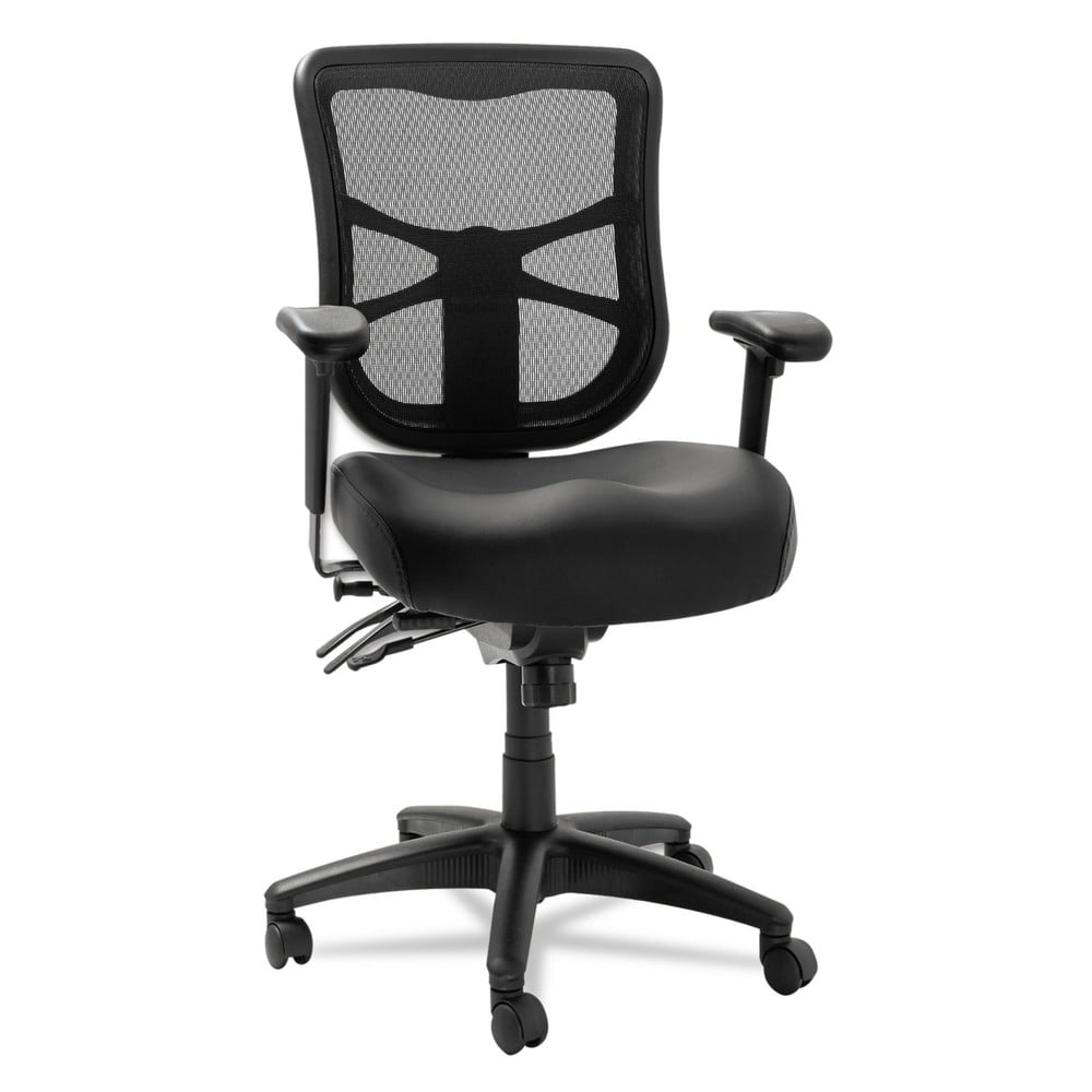 Alera Elusion Series ALEEL42ME10B Mesh Mid-Back Multifunction Chair Black for sale online 
