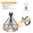 thumbnail image 2 of Simple Bedside Table Lamp, Modern Basket Lamp, Linen, 2 of 3