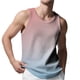 thumbnail image 2 of Camiseta sin mangas con cuello en V para hombre, de punto, con rayas verticales, para fitness, deportes, ocio, ajustada, con degradado, con cuello en I y hombros anchos., 2 of 7