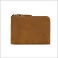 thumbnail image 2 of (black)Leather Card Pocket Wallet, Slim Zip Wallet (Max.12 Cards, Bills, Pocket) - Caramel, 2 of 5