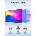 thumbnail image 3 of Wireless Portable Monitor 18.5 inch 1080P 100Hz, No Cables Needed to Connect Phone/Laptop, 4H Battery Auto-Rotate, IPS 123% sRGB USB-C HDMI Travel Display for Remote Work Streamers Coders, 3 of 10