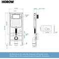 thumbnail image 6 of In-wall Smart Toilet Combo Set - Toilet Bowl With Soft-Close Seat, Tank Push Buttons Included, 6 of 13