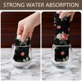 thumbnail image 6 of 2 Pcs Pioneer Flower Floral Print Pattern Kitchen Towels, Funny Microfiber Dish Towel Set, 18" X 26" Tea Towels, 6 of 6