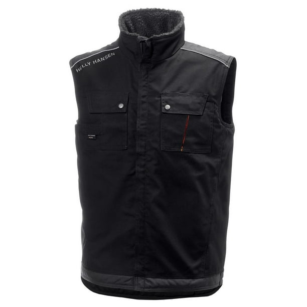 Helly Hansen Work Vest Mens Center Front Zip Tail Drop Insulated 76042