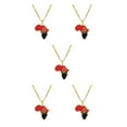 thumbnail image 1 of Baohd Collier Pièce à la Mode avec Pendentif Carte d'Afrique Angole Légère 5Set, 1 of 6