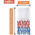 thumbnail image 2 of 2 Pack Multi-Color Basketball Nets, Basketball Nets, Replacement Basketball Nets, 12-Loop Basketball Nets for Indoor or Outdoor Basketball Hoops., 2 of 5