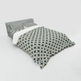 thumbnail image 3 of Ambesonne Abstract Bedding Set 3 Pcs, Drawing Funky Shapes, Twin, Slate Blue Champagne, 3 of 3