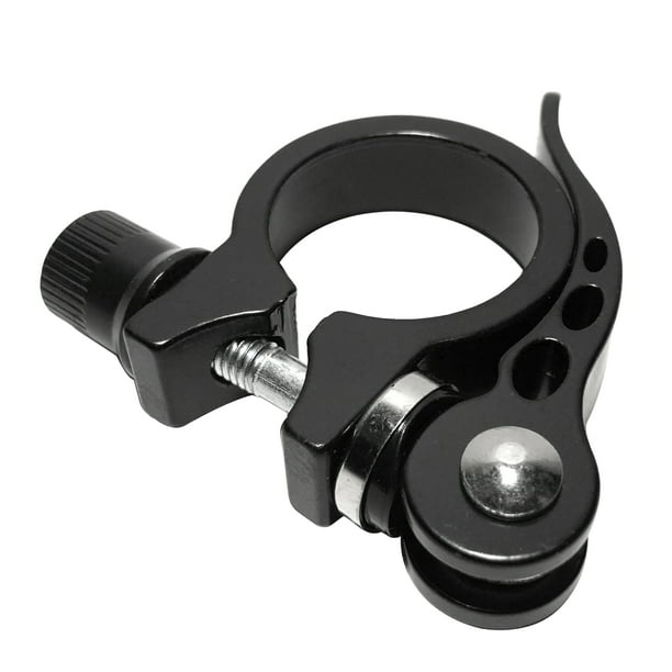 31.8mm Quick Release Bicycle Seat Post Clamp Aluminum Black Bike Seatpost Clamp