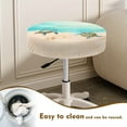 thumbnail image 4 of Renewold Sea Turtle Starfish Beach Stool Covers Round 2 Pack Stretch Bar Stool Saddle Padded Seat Covers Washable Stool Cushion Slipcovers for 13-15 Inch Chair, 4 of 6