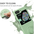 thumbnail image 6 of for Samsung Galaxy Z Flip 5 5G Case, Galaxy Z Flip 5 Cover 6.7'', Silicone Soft Gel Rubber Bumper Shockproof Anti-Scratch Protective Case with Ring for Galaxy Z Flip5 5G 2023-Matcha Green., 6 of 13