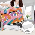 thumbnail image 6 of HELLHERO Sewing Machine Cover Wave Background Floral Simple Foldable Storage Pocket, 6 of 8